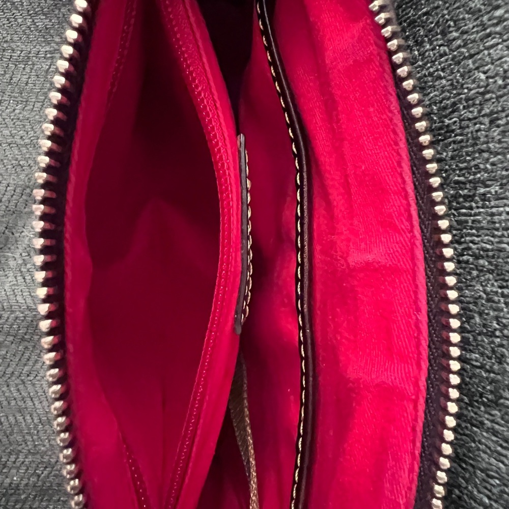 Dooney & Bourke Burgundy Croc Embossed Crossbody Bag - Picture 8 of 10